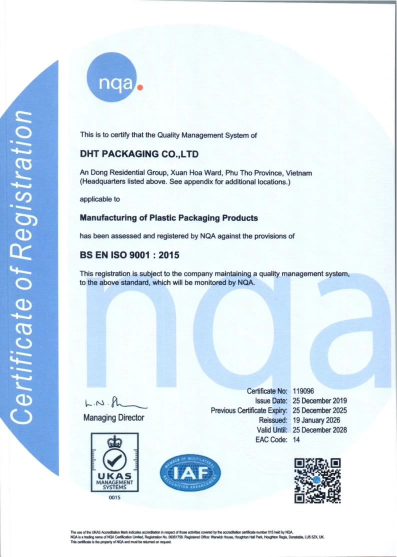 ISO 9001:2015 Quality Management System Certification